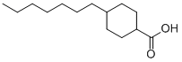 4-n-Heptylcyclohexanecarboxylicacid 结构式