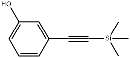 (3-羟苯乙炔基)三甲基硅烷 结构式