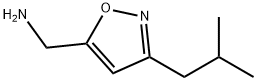 5-Isoxazolemethanamine,3-(2-methylpropyl)-(9CI) 结构式