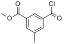 Benzoic acid, 3-(chlorocarbonyl)-5-methyl-, methyl ester (9CI) 结构式