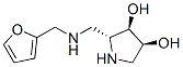 3,4-Pyrrolidinediol, 2-[[(2-furanylmethyl)amino]methyl]-, (2R,3R,4S)- (9CI) 结构式