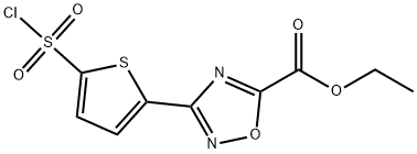 Ethyl3-(5-(chlorosulfonyl)thiophen-2-yl)-1,2,4-oxadiazole-5-carboxylate