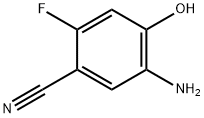 5-氨基-2-氟-4-羟基苯甲腈 结构式