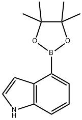 4-吲哚硼酸频那醇酯 结构式