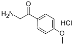 2-氨基-1-(4-甲氧苯基)-苯乙酮盐酸盐 结构式