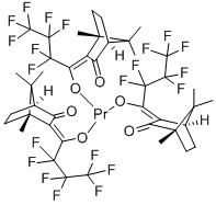 三(3-(七氟丙基羟基甲烷）-D-樟脑烯) 结构式