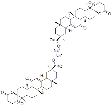琥珀酰甘草亭酸二钠 结构式