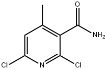 2,6-二氯-4-甲基烟酰胺 结构式