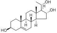 5-PREGNEN-3-BETA, 16-ALPHA, 20-ALPHA-TRIOL 结构式
