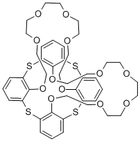 硫杂杯[4]-双(冠-6) 结构式