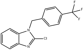 2-氯-1-(4-三氟甲基苄基)-1H-苯并咪唑 结构式