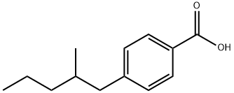 4-(2-Methylpentyl)benzoic acid 结构式