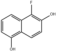 1,6-Naphthalenediol,  5-fluoro- 结构式