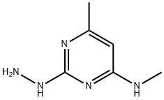 2-HYDRAZINYL-N,6-DIMETHYLPYRIMIDIN-4-AMINE 结构式