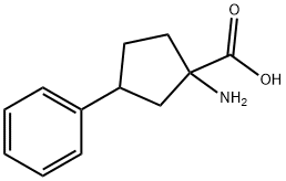 Cyclopentanecarboxylic acid, 1-amino-3-phenyl- (9CI) 结构式