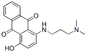 1-[[3-(dimethylamino)propyl]amino]-4-hydroxyanthraquinone  结构式