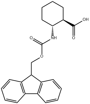 FMOC-(1R,2R)-2-氨基环己烷羧酸 结构式