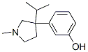 3-[1-Methyl-3-(1-methylethyl)-3-pyrrolidinyl]phenol 结构式