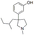 3-[1-Methyl-3-(2-methylbutyl)-3-pyrrolidinyl]phenol 结构式