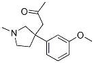 1-[3-(3-Methoxyphenyl)-1-methyl-3-pyrrolidinyl]-2-propanone 结构式