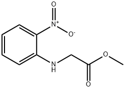 (2-硝基苯基)甘氨酸甲酯 结构式