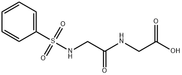 (2-BENZENESULFONYLAMINO-ACETYLAMINO)-ACETIC ACID 结构式