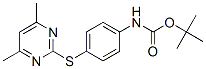 Carbamic acid, [4-[(4,6-dimethyl-2-pyrimidinyl)thio]phenyl]-, 1,1-dimethylethyl ester (9CI) 结构式