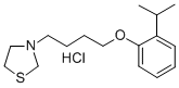 3-(4-(o-Isopropylphenoxy)butyl)thiazolidine hydrochloride 结构式