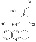 1,2,3,4-Tetrahydro-9-((2-(bis(2-chloroethyl)amino)ethyl)amino)acridine  dihydrochloride 结构式