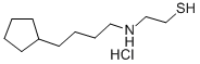 2-(4-cyclopentylbutylamino)ethanethiol hydrochloride 结构式