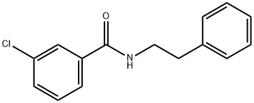 BenzaMide, 3-chloro-N-(2-phenylethyl)- 结构式