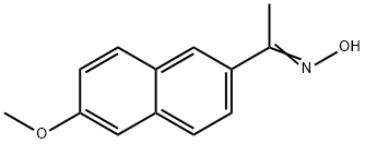 1-(6-甲氧基萘-2-基)乙-1-酮肟 结构式
