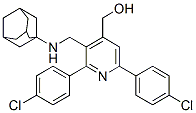 alpha-Adamantylaminomethyl-2,6-di-p-chlorophenyl-4-pyridine methanol 结构式