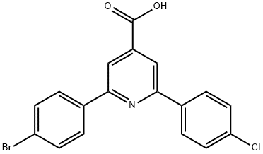 2-(4-Bromophenyl)-6-(4-chlorophenyl)pyridine-4-carboxylicacid