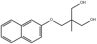 2-Methyl-2-[(2-naphtyloxy)methyl]-1,3-propanediol 结构式