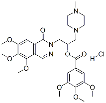 [1-(4-methylpiperazin-1-yl)-3-(5,6,7-trimethoxy-1-oxo-phthalazin-2-yl) propan-2-yl] 3,4,5-trimethoxybenzoate hydrochloride 结构式