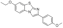 7-ETHOXY-2-(4-METHOXYPHENYL)IMIDAZO[2,1-B]BENZOTHIAZOLE 结构式