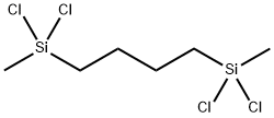 双(甲基二氯硅基)丁烷 结构式