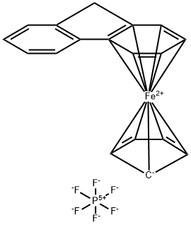 环戊二烯基(芴)铁(II)六氟磷酸 结构式