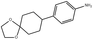 4-(1,4-二氧杂螺[4.5]癸烷-8-基)苯胺 结构式