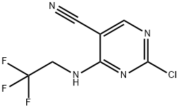 2-氯-4-[(2,2,2-三氟乙基)氨基]嘧啶-5-甲腈 结构式