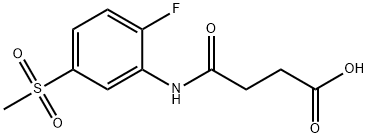 4-((2-Fluoro-5-(methylsulfonyl)phenyl)amino)-4-oxobutanoicacid