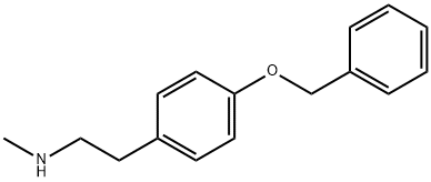 2-(4-(苄氧基)苯基)-N-甲基乙胺 结构式