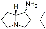 1H-Pyrrolizin-1-amine,hexahydro-2-(1-methylethyl)-,(1R,2R,7aR)-(9CI) 结构式