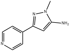 2-Methyl-5-pyridin-4-yl-2H-pyrazol-3-ylamine 结构式