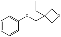 3-乙基-3-(苯氧基甲基)氧杂环丁烷 结构式