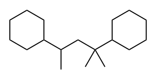 1,1’-(1,1,3-三甲基-1,3-丙二基)二环己烷 结构式