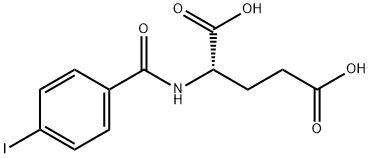 N-对碘苯甲酰-L-谷氨酸 结构式