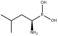 (R)-1-氨基-3-甲基丁基硼酸 结构式