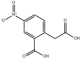 2-乙酸基-4-硝基苯甲酸 结构式